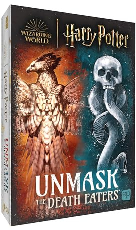 USAopoly Harry Potter: Unmask The Death Eaters Brettspiel | Fesselndes soziales Deduktionspiel im Zauberuniversum von Harry Potter | Verborgene Rollen & Bluffspiel | Ab 11 Jahren, 4-8 Spieler