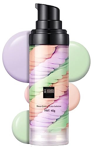SONGQEE One Step Color Corrector Face Primer, Skin Perfecting Primer Isolation Cream, Skin Tone Correcting and Brightening Makeup Primer, Oil Control Moisturizing, Vegan Friendly