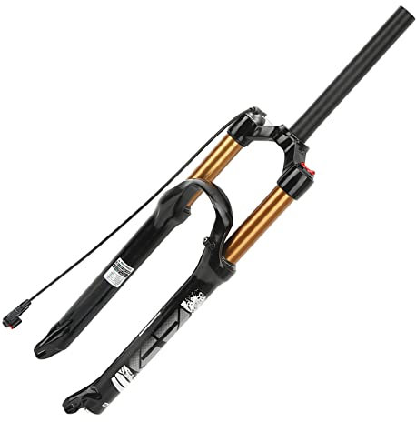 Psytfei Mountainbike Gabel, 26 Zoll Remote Locking Federgabel, Fahrraddämpfer, gerades Gabelschaftrohr für Mountainbike, Cyclocross Bike