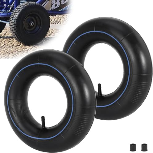 13 x 4.00-6'' Tube 4.10/3.50-6 Heavy Duty Replacement Inner Tube with TR-13 Straight Valve Stem (2-Pack) for Wheelbarrow Lawn Mower Hand Trucks, Gorilla Cart Wagons Snow Blowers