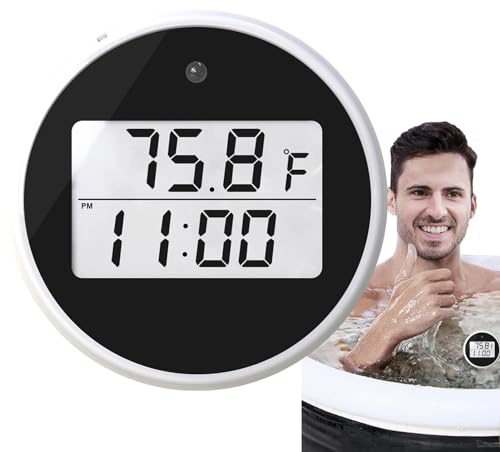 Wpsagek Kalttauchthermometer,Eisbadthermometer,Langlebige, wasserdichte Poolthermometer - Eisbad-Kalttauchzubehör, digitale Wasserablesungen zum Baden und Schwimmen