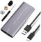 WATIIFUFU Carcasa Disco Duro Externo Ssd Disco Duro Sólido Portátil con Cable De