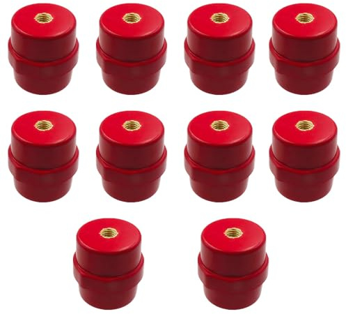 10 Stück Sammelschienen-Isolatoren, SM-20 hochfeste Polyester-Abstandsisolatoren für Stromverteiler, Schrank, Stromübertragung