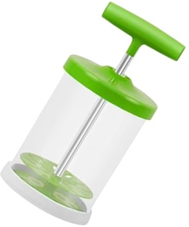 MAGICLULU Espumador de Leche Portátil Manual 300 Ml Silicona y Acero Inoxidable Mango Ergonómico para Uso Doméstico y Viajes, Adecuado para Capuchino y Café Cremoso