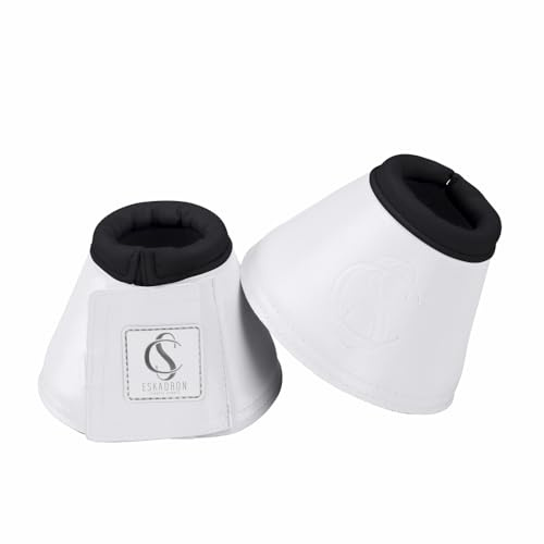 Eskadron Sprungglocken Hufglocken Softslate Classic Sports, Farbe:White, Größe:L