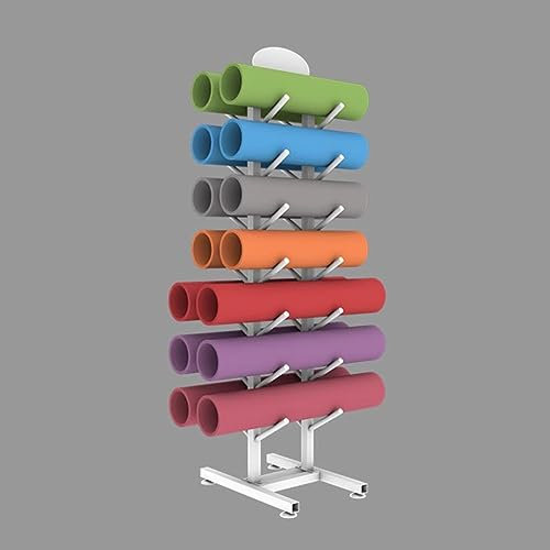 Mehrschichtiger Metallbrett-Aufbewahrungsständer – platzsparender Organizer für Skateboards, Yogamatten, Snowboards, Longboards und Surfbretter – hält bis zu 14 Gegenstände, ideal für
