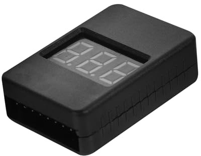 VALICLUD Battery Checker Battery Capacity Checker 1-7S Checking Tool Low Voltage Alarm Compact Plastic Portable Tester for Model Aircraft