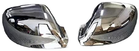 OGJFD Copertura Specchio 2Pcs ABS Cromato Porta Laterale Specchietto Retrovisore Copertura Trim per VW per Transporter T6 per Caravelle 2017 2018 Calotta Copertura Specchio
