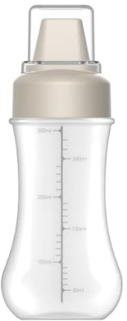 Flaroey Salad Container Restaurant Squeeze Bottles with Leak-Proof Cap Portable Sauce Storage Boxes White