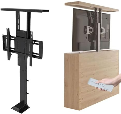 Motorizzato Sollevamento TV Staffa, Sollevamento Telescopico TV Elettrico, Può Essere Nascosto In Un Supporto TV Motorizzato(32-57in tv,710-1610mm)