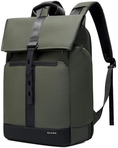 BANGE Grand sac à dos de travail pour ordinateur portable de 15,6, imperméable, antivol, voyage, randonnée, camping, université, école, quotidien, mode pour homme et femme