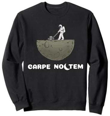 Carpe Noctem – Seize The Night Owl Moon Astronauta Gift Latin Sudadera