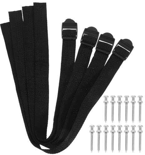 Veemoon Juego de Clavos Aireador de Césped Correa para Zapatos 4 Clavos de 4,2 Cm de 58 Mm Accesorios para Aireadores Manuales de Jardín Herramienta para Cuidado y Aireación del Césped