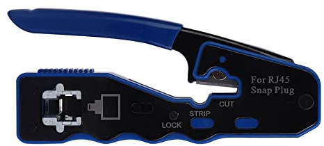 Alicates de Crimpar Manuales, Herramienta de Corte y Desforre para Cables de Red, Crimpadora 8P para Conectores RJ45 - Alta Durabilidad, Diseño Ergonómico, Ideal para
