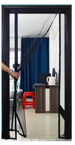Zanzariera magnetica for porte, su misura, anti-mosche, anti-zanzare, invisibile, for uso interno ed esterno estivo per porta del balcone(Width 70 cm,Height 205 cm)
