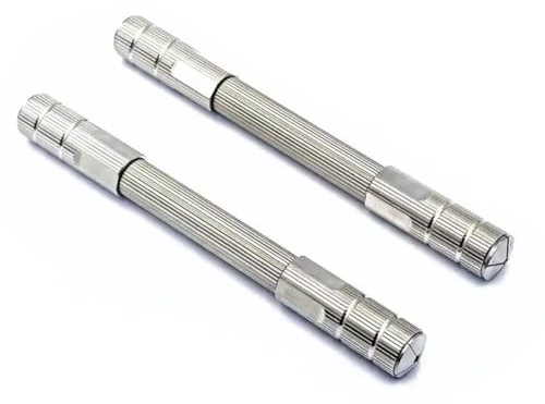 Akfldms Pinzas de Acero Inoxidable de Doble Punta con Mordazas Ajustables para Herramientas de Reparación de Relojes de 0,8/1,3/2,4/2,8 Mm.