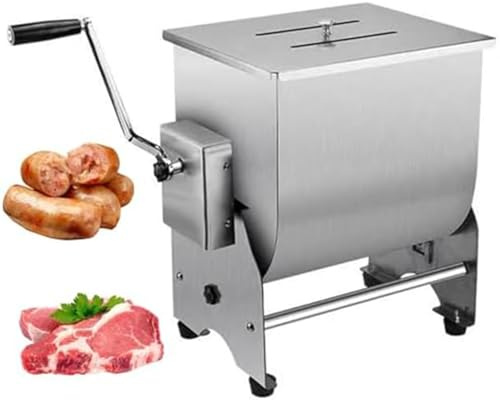 Tritacarne manuale, strumento professionale da cucina in acciaio inox per una lavorazione e una preparazione efficiente della carne