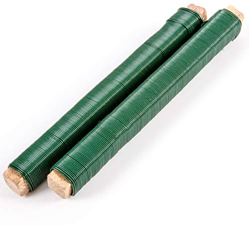 Roots & Shoots 360m Green Plastic Coated Garden Wire - Long Plant/Flower Fencing Twine