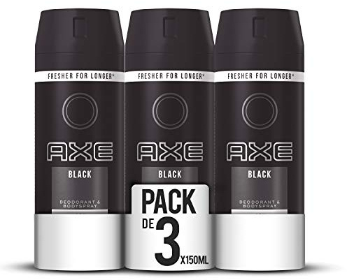 AXE Black Bodyspray Lot de 3 déodorants pour homme 48 heures de protection 150 ml