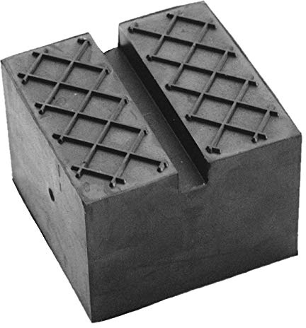 65x65x50mm Gummiauflage mit Nut & Waffeloberfläche für Wagenheber und Hebebühnen