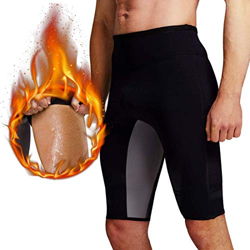 Martiount Pantalones de Sauna para Hombre - Rutina de Ejercicio, Sudoración, Neopreno Adelgazante - Cortos para Gym y Fitness 3XL