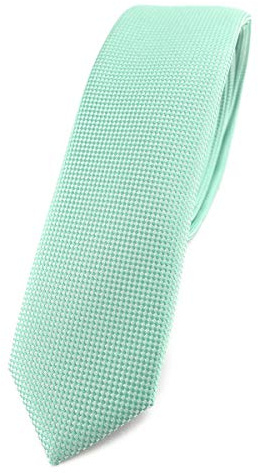 TigerTie - schmale Designer Krawatte in fein gepunktet - Krawatte 4,5 cm Breite