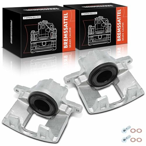 Frankberg 2x Pinza Freno Pinza del Freno Anteriore Sinistra Destra Compatibile con Grand VoyaG.Er V RT Journey Nitro Freemont 345 Cherokee KK Compass MK49 Wrangler III JK 68003697AC 68003707AC