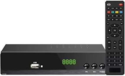 DVB-T2 DECODER DIGITALE TERRESTRE CON TELECOMANDO HDMI ETHERNET PRESA SCART VISIONE 2021/2022 - DISCORAMA®