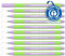 Schneider Line-Up Pastell Fineliner (Strichstärke 0,4 mm, aus biobasiertem Kunststoff, ausgezeichnet mit Der blaue Engel) 10 Stück, pastel-lilac