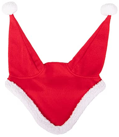 QHP Ohrenhaube Santa, Größe:Pony, Farbe:rot