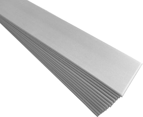 DECCART 3D Wandpaneele 36 Stück 100 x 16,7 x 0,4 cm Grau - XPS Schaumstoff Paneele Wand & Decke - Deko Wandverkleidung Platten zum Kleben Kein Streichen - Leichte Deckenpaneele, 6m²