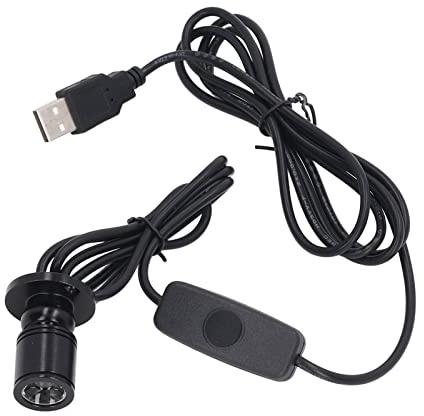 5V Mini Spot Lights Bright USB Dimmable LED Spotlight Spot Lights Accent Lighting Indoor Accent Lighting with 6.6ft Cable Modern Spotlight for Showcase Jewelry Cabinet Porch (Warmweißes Licht 3000K)