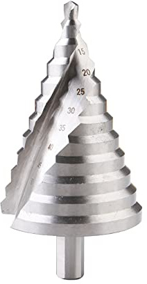 Broca escalonada en espiral, 6-60 mm, 12 tamaños, broca de cono ranurado en espiral HSS grande para madera, tableros de PVC, cobre