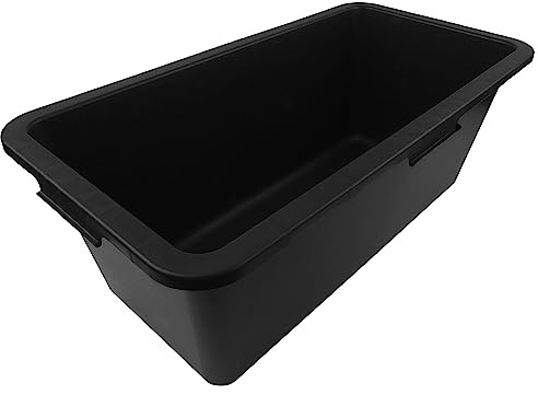BAUSTER® Bauwanne Kunststoff Schwarz – 40 Liter – robuste Mörtelwanne für Baustelle, Garten, Renovierung – bruchsicher & frostfest – rechteckig