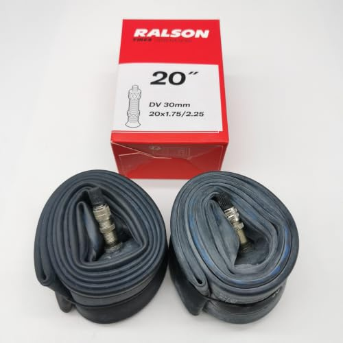 Ralson 2X Schlauch 20 Zoll | DV Ventil 35 mm | 20x1.75/2.125 | ETRTO: 40 bis 57-406 | Fahrrad MTB BMX Schläuche …