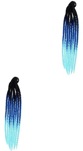 BESPORTBLE 2 Stück Helmzopf-Dekoration Perücke Perücken-Ornament Helles Zopf-Design Einfache Tasseninstallation Sicher Für Helme