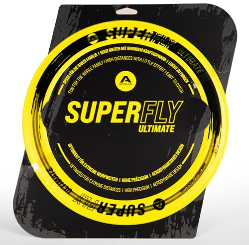 Apollo Superfly Wurfring - Aerodynamische Profi Flugscheibe, Softe Wurfscheibe - weiche Kanten, Outdoor Flying Disc für Extreme Weiten, Strandspiele für Kinder