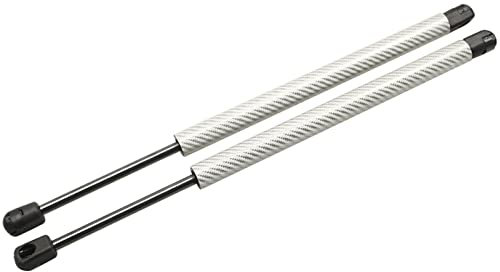 DZSQHDSAF Compatible Amortiguador para Toyota para FJ para Cruiser 2007-2019 Amortiguador Capó Delantero Coche Amortiguadores Gas 432mm Muelle neumático(Plata)