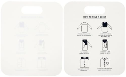 Hrippy T Shirt Folding Board, 2 Pcs T Shirt Folder Durable Clothes Folder Organizer Tool Easy and Fast Folding for Fold Clothes