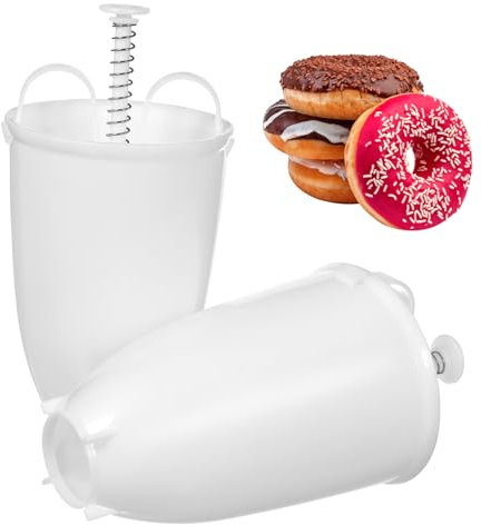 CONGARTENO 2pcs Doughnut Maker Baking Mold Donuts Maker Machine for Diy Kitchen Home Use