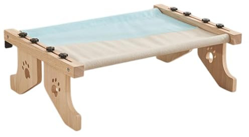 Amaca per gatti – pratica cornice per gatti – davanzale per gatti – cuccia per finestre per gatti | cuccia per finestre per gatti con morbido cuscino comodo, robusto telaio in legno in metallo,