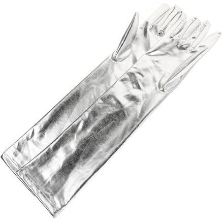 SOIMISS Elegante Armbetonte Handschuhe Mit Metallischem Satin-finish Für Damen-halloweenkostüme