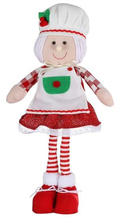 NVOQILIN Teleskop Weihnachtsfiguren Dekorationen Weihnachten Stehpuppen Koch Figur Ornamente mit Teleskopbeinen