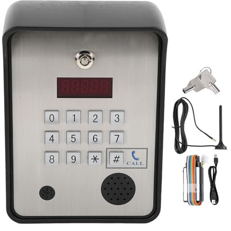 Ferme-porte Automatique, GSM Interphone audio for contrôleur d'accès à la porte et porte d'ouverture de porte de la maison unique AC / DC12V-24V Entrée d'alimentation for la sécurité de la sécurité do