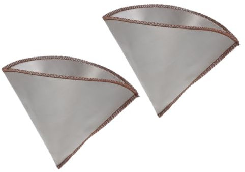 Mikikit Filtro De Café Vertido Malla De Espresso Metal Reutilizable 2 Pcs Inox