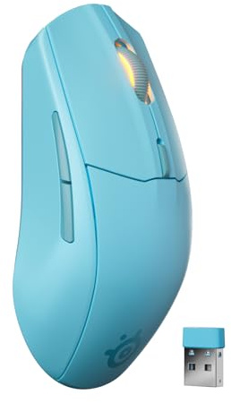 SteelSeries Rival 3 Wireless Gen 2 Gaming-Maus – 2,4 GHz und Bluetooth – 18.000 DPI TrueMove Air-Optiksensor – 60 Mio. Klicks garantiert – Ultraleicht – PTFE-Gleitfüße - Aqua
