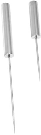 Warmhm 2 Stück Eispickel aus Edelstahl eisformen eiswürfel Picknickzubehör kühlend schnapsbar klein Eisauswahl Eiscrusher aus Edelstahl Eiscrusher aus Metall Rostfreier Stahl Silver