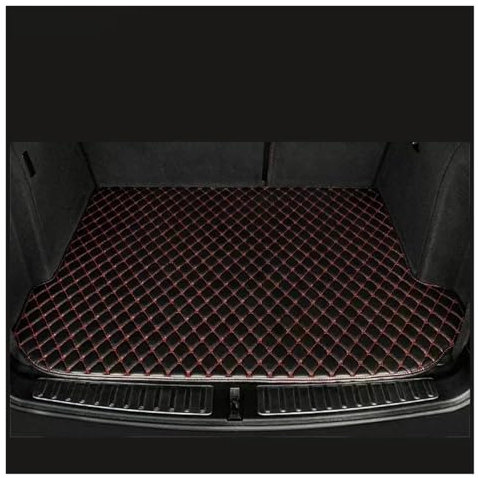 Kofferraumwanne Für VW Für Golf 7 2020 2019 2018 2017 2016 2015 2014 Kofferraummatten Cargo-Liner Auto-Innenausstattung Ersatzteppich Auto Kofferraummatten(Black with Red)