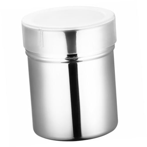 OUNONA Stainless Steel Mesh Seasoning Jar and Kitchen Sugar Shaker 304 Material for Baking Cocoa Coffee Powder Dredger Suitable for Home Cooking