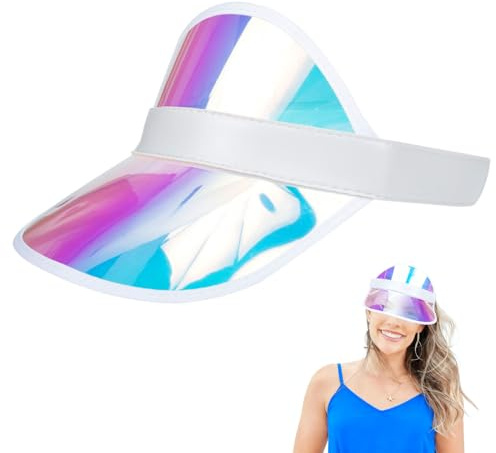 Healeved Chapeau De Soleil Estival à Cou Ouvert pour Protéger Le Visage Et l'ombre Enfant VisièRe ColoréE Respirante Protection UV Ajustable pour Filles Et GarçOns ActivitéS ExtéRieures ÉTé LéGer